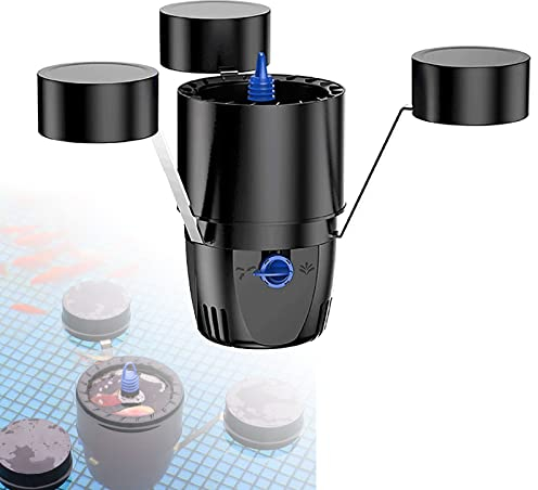 Nettoyeur Automatique de Surface de Piscine Skimmer Flottant, Skimmer à Aspiration 2 en 1 pour Piscines avec 3 Modes de Fontaine, Adapté au Broyeur de Déchets de Bassin avec Une Surface de Piscine
