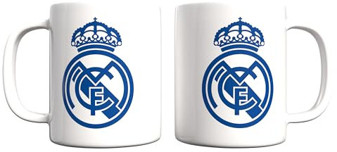 CyP Brands- Real Madrid, Taza, Taza Cerámica, Menaje, Desayuno, Tazas Originales, Color Blanco, Producto Oficial