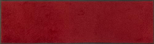 Wash+Dry Fußmatte, Regal Red 35x120cm, innen und außen, waschbar, rot