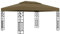 Willood Garten Pavillon mit Doppeldach 3x4 m Taupe 180 g/m²