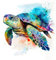 KEYIFA 5D Bunte Schildkröte Diamond Painting Set, Vollbohrer Basteln Bilder Diamond Painting mit ZubehöR, DIY Crystal Art Foto Diamond Painting FüR Erwachsene, Home Wand Dekor 30x30CM
