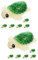 SEWOART 12 STK Mini-schildkröten-Modell Delfinfiguren Schildkrötenfiguren Mini-gartenzubehör Tiere Miniatur Tischschildkrötenfigur Mini-tierfiguren Kunstharz Green