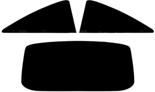 Window-Tint.co.uk Pre Cut Window Tint for Vauxhall Corsa 3-door - 2006 to 2014 (D) - Rear Windows 20% Dark Smoke