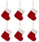 Golgner 6 Pcs Gestrickte Weihnachtsstrümpfe, Mini Nikolausstrumpf, Personalisierte Christmas Stockings, Nikolausstiefel zum Befüllen und Aufhängen, für Kamin Weihnachtsbaum Weihnachten Deko