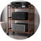 Bambus-Hifi-Audio-Schrank mit 3-stöckigem AV-Regal für Streaming-Geräte, HiFi-Racks und Audio-Video-Komponenten, 50 cm breit
