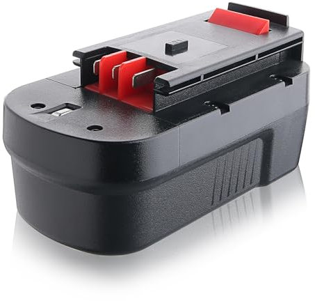 18V 4.8Ah HPB18 NiMH Battery Replacement for Black and Decker 18V FS180BX FS18BX FS18FL NST2118 244760-00 Cordless Power Tools (Black)