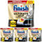 Finish Ultimate Plus Infinity Shine Pastilles Lave-Vaisselle Citron, Propreté Intense & Brillance Étincelante,105 capsules (Lot de 4)