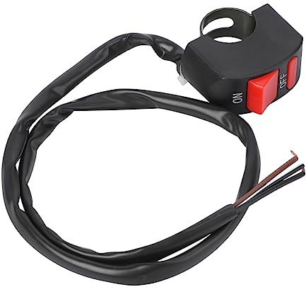 PLAFOPE Universal Lenker Schalter Für Blinker Und Licht ON/OFF Knopf Für Motorräder Elektromotorräder Und Roller Sicherheits Kill Schalter Für Einfache Montage