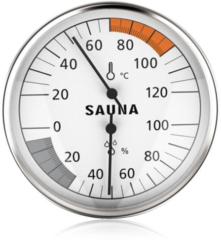 Tomedeks 2in1 saunathermometer sauna thermometer hygrometer Besonders präzises Saunathermometer Automatische Kalibrierung-Hygrometer Thermometer Sauna