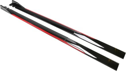 WXJFFF Auto Minigonne Laterali per Abarth Grande Punto 2007 2008 2009 2010, Gonna Laterali Estensioni AntiGraffio Anti Collisione Pedane Protezione Accessori,GlossyBlack-B