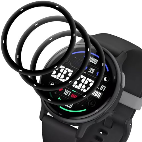 3 Pièces Verre Trempé pour Garmin Vivoactive 5, Vitre Protection de Anti Rayures, Haute Sensibilité, Sans Bulles, Protection Ecran