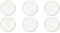 Excelsa Nordic Set 6 Piatti da Frutta in Ceramica, Bianco