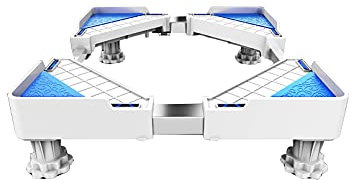 DFGHNBVC Washing Machine Base 4/8 Strong Legs Protable Washing Machine Base Adjustable Dryer Refrigerator Stand Pedestal Width 43-65Cm Length 50-72Cm Fridge Freezer Stand Stent Fo