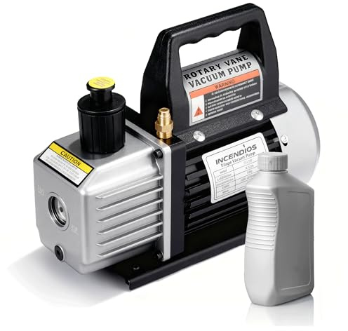 4.5 CFM 1/3 HP Vacuum Pump, Single Stage HVAC AC Vacuum Pump