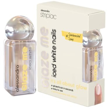 alessandro Striplac Glaze Me Pigment Nagellack, Iced White