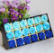 Cisixin 18 Stücke Rosen-Duftseifen in Geschenk-Box (Blau)