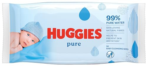 HUGGIES Paton Lingettes pour bébé Pure 56, chromées, voir description