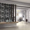 MYEUSSN 12pcs DIY Raumteiler Bildschirm Kunststoff Hängeleinwand Wandaufkleber Studieren Sitzecke Raumteiler Trennwand Wohnzimmer Schlafzimmer Räumen Essen Hotel Schule Dekoration (Blume - Schwarz)