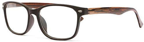 Original Wales Lesebrille aus Holz, braun, Größe: Dioptrien 2, Farbe: Braun, Unisex