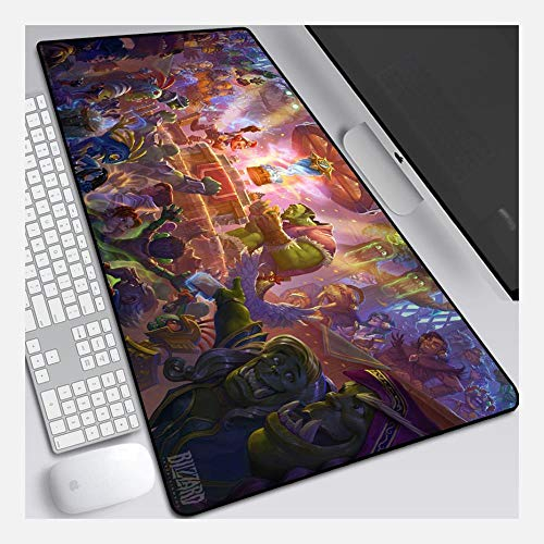 IGIRC Mouse Mat World of Warcraft 900X400mm Mouse Pad,Perfect precision and speed Gaming Mouse Mat with 3mm-Thick Base,for notebooks, PC, P