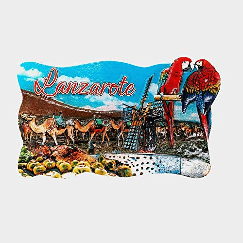 Kühlschrankmagnet Lanzarote Spanien, Souvenir, Geschenk-Kollektion, Heim und Küche, Dekoration, Magnetaufkleber, Lanzarote, Kühlschrankmagnet