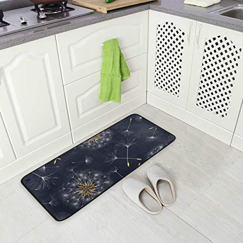 Mnsruu Pusteblume Design Küche Matten Badezimmer Teppiche Waschraum Teppich Küche Teppich Weiche Rutschfest Wasserabweisend