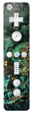 DeinDesign Skin kompatibel mit Nintendo Wii Controller Folie Sticker Marmor Glitzer Look Muster