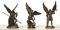 Set von 3 St. Michael Gabriel Raphael Erzengel Statue Miniatur
