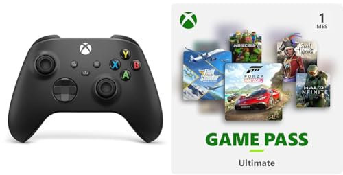 Xbox Mando Carbon Black + 1 Mes Game Pass Ultimate