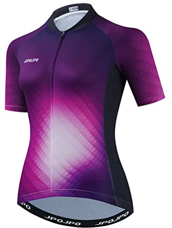 Mountainbike-Trikot für Damen, kurzärmelig, Größe S-3XL, U0020, Klein