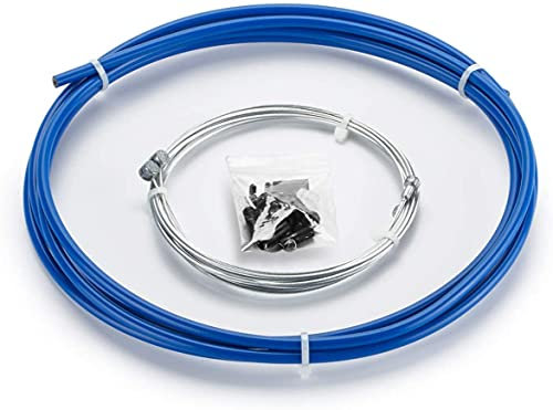 Chooee Cavo freno bicicletta universale per mountain bike o bici da strada Kit guaina cavi freno standard Blu