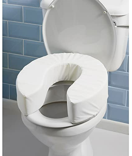 Toilet Seat Booster 10cm | Hygienic, Easy Wipe-Clean Finish White