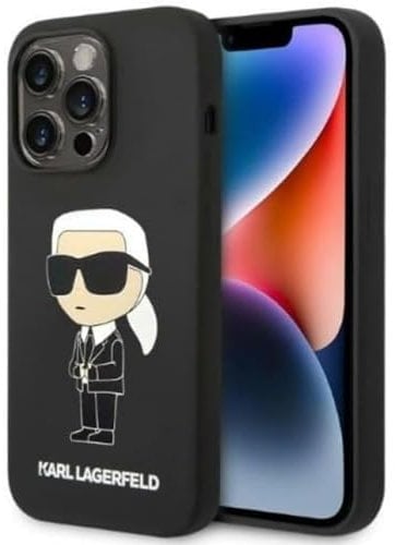 Karl Lagerfeld KLHMP14XSNIKBCK Hülle für iPhone 14 Pro Max 6,7 hardcase Schwarz