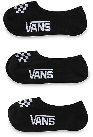 Vans Classic Canoodle (US 1-6, 3-Pack) Calze Uomo, Black-White, One Size Bambina