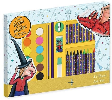 Robert Frederick Room On The Broom Children's 42 Piece Art Set For Ages 3 to 8 Years - Includes Paints and Crayons