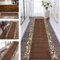 Teppich Läufer Flur rutschfest Küchenläufer Braun Apricot Korridor Teppichläufer Waschbar 40X60CM Modern Lang Flurläufer Teppichmatte Küche Schlafzimmer Kinderzimmer Wohnzimmer Meterware Fußmatten