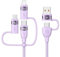 Pluggify 100W Multi USB Kabel, 6 in 1 Multi Ladekabel USB C Kabel PD 5A Schnellladekabel U S B A/C auf U SB C[100W] / iP[30W] / Micro[18W] Mehrfach Universal Ladekabel für Laptop Handy 1.2M