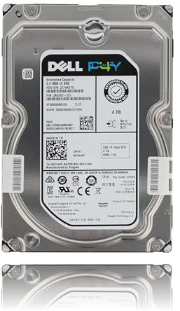 P4Y Unità da 3,5 HDD 4TB SAS 7,2K RPM 12G/s SED per Dell FCHXF ST4000NM0135 classe Enterprise