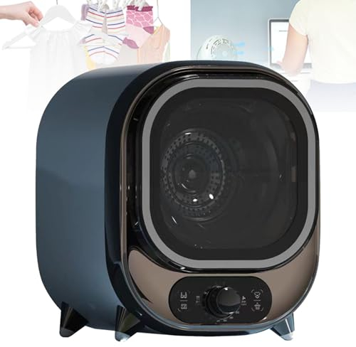 Asciugatrice piccola, Asciugatrice portatile a condensatore, Asciugatrice ventilata da 5 kg, Asciugatrice centrifuga compatta, Capacità di carico di 0,8 kg, Perfetta per l'uso su ripiano ,Blue2
