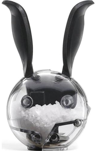 Salière Moulin À Poivre Noir Broyeur Acrylique Salière en Forme De Lapin pour Usage Domestique en Cuisine