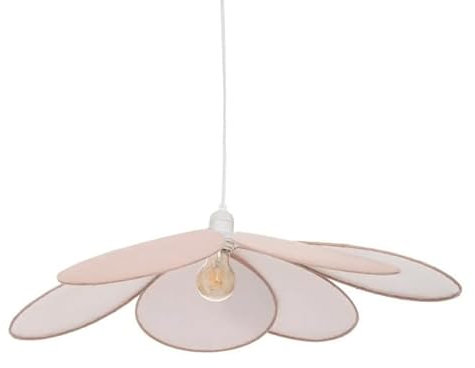 Paris Prix Atmosphera for Kids - Lampe Suspension Enfant Pétale 64cm Rose