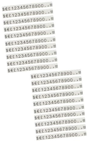 VILLCASE 20 Stück Preisetiketten Würfel Verstellbar Kunststoff Preisschilder Aufsteller Für Einzelhandel Schmuck Ladendekoration