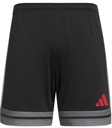 adidas Men's SQUADRA25 Short, Black/Team Grey Four/Pure Ruby, XL
