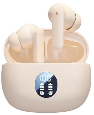 Auricolari wireless, , cancellazione del rumore, cuffie TWSin senza fili, auricolari wireless con doppia cancellazione del rumore ibrida, cuffie impermeabili per allenamento sportivo