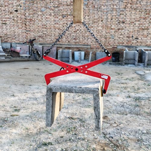 2866 Pfund schwere Hochleistungs-Steinhebeklemme, vertikales Hebewerkzeug für Granitplatten mit einer Öffnung von bis zu 42 Zoll, Scherenheber-Bordsteinklemme für Platten, Steine, Marmor (A, Farbe: L