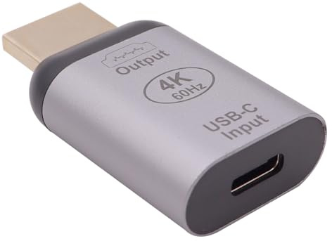 Nicear USB C till HDMI-adapter Praktisk USB C Typec 3.1 hona källa till HDMI diskbänk HDTV-adapter hane 4K vid 60HZ video