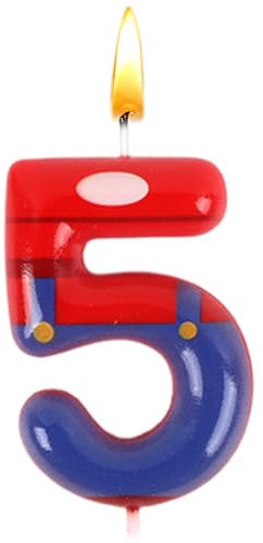 Candele Mari per Torta, Candele Mari 5 Anni, Candela Compleanno, Cake Topper per Bambini, Decorazioni Festa, Decorazioni Compleanno, Ragazzi e Ragazze, Festa di Matrimonio, Baby Shower