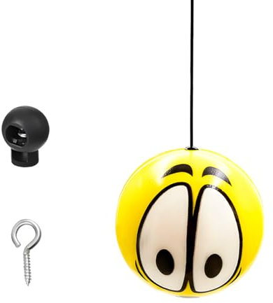 MUQIDA Garage Einparkhilfen, Auto Assist Balls Garage Auto Stopper mit Schnurschlössern und Schraubhaken, Einziehbarer Parkanzeiger Assist Ballsensor für Fahrzeuge, Autozubehör (Große Augen)