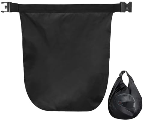 JINGLING Motorcycle Helmet Bag, Waterproof Carry Bag, Portable Helmet Bag with Combination Lock for Outdoor, Motorcycle, Scooter, Adventure & Travel