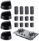 Pan Top Control Knobs - 4x Replacement Burner Dials, Thermostat Knobs | Easy Install Cooker Knob for Kitchen Stove, Oven, Hob | Bouto